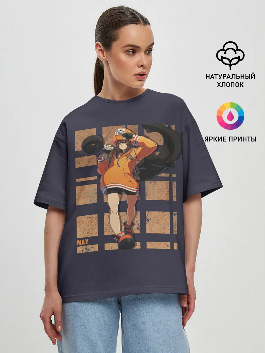 Женская футболка оверсайз / Боец May
