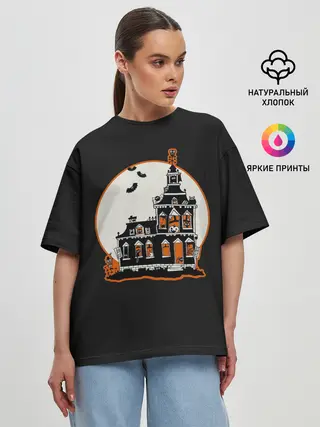 Женская футболка оверсайз / Gloomy Castle