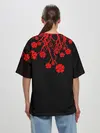 Женская футболка оверсайз / Дерево с Чёрный клевером.