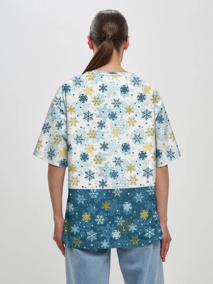 Женская футболка оверсайз / Весёлый Оленёнок