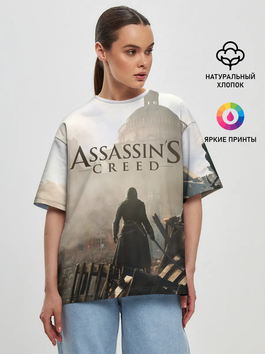 Женская футболка оверсайз / ASSASSINS CREED, игра