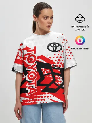 Женская футболка оверсайз / Toyota