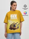 Женская футболка оверсайз / BEE MOVIE Minecraft