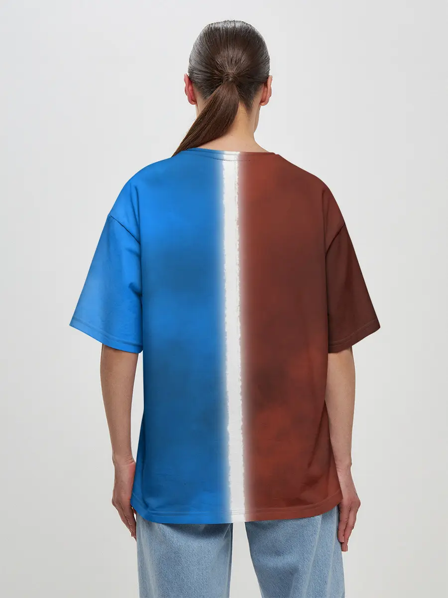 Женская футболка оверсайз / КЭЙА И ДИЛЮК | ГЕНШИН