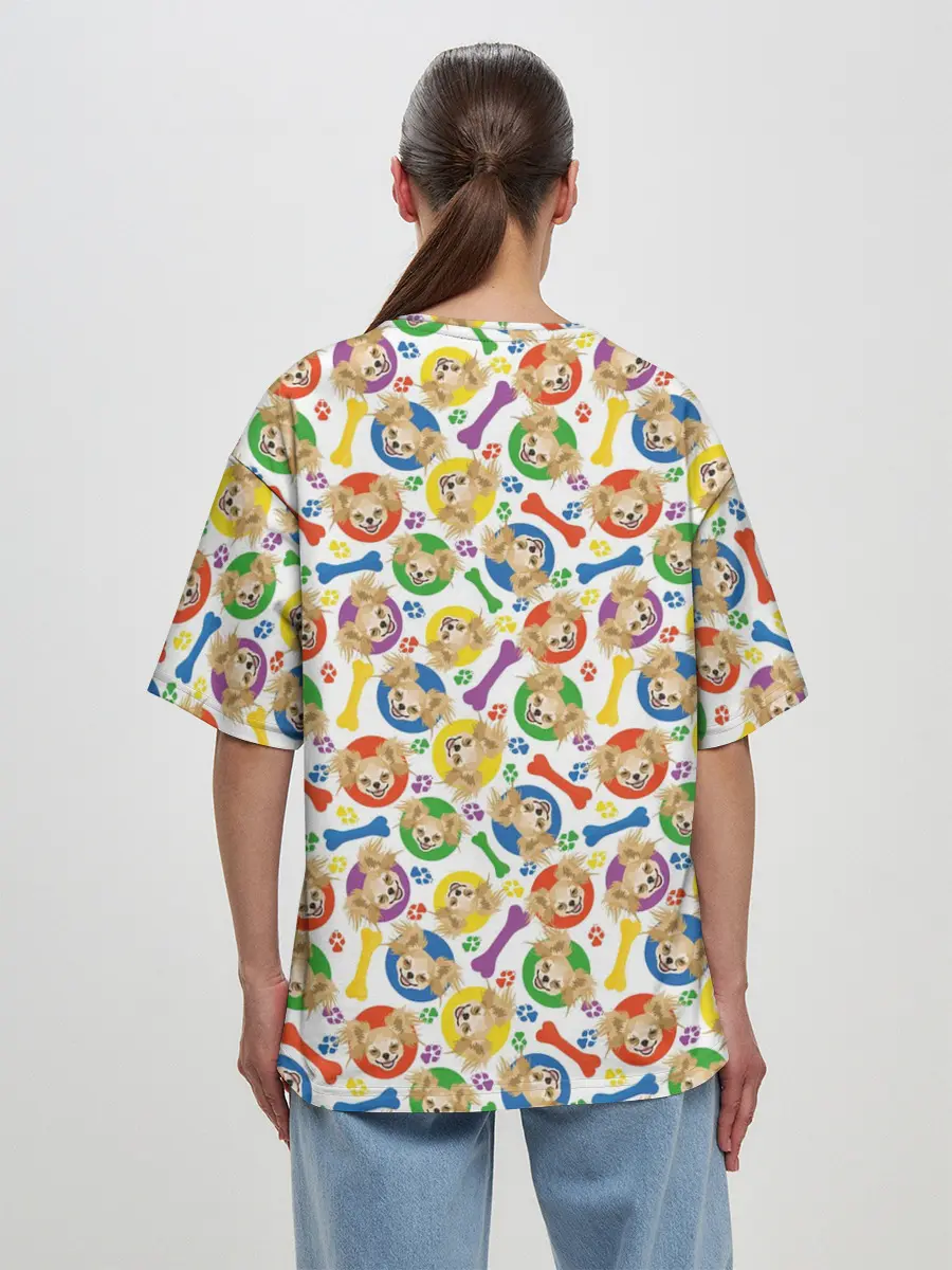 Женская футболка оверсайз / Чихуахуа