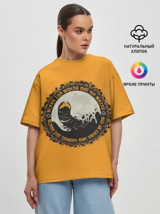 Женская футболка оверсайз / Worm 2021