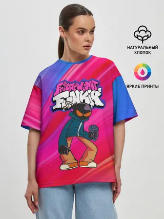 Женская футболка оверсайз / Friday Night Funkin | Fnf | Bomb