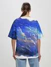 Женская футболка оверсайз / Высокие облака