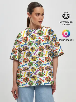 Женская футболка оверсайз / Немецкая Овчарка