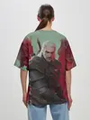Женская футболка оверсайз / ВЕДЬМАК | THE WITCHER | ГЕРАЛЬТ С МЕЧОМ
