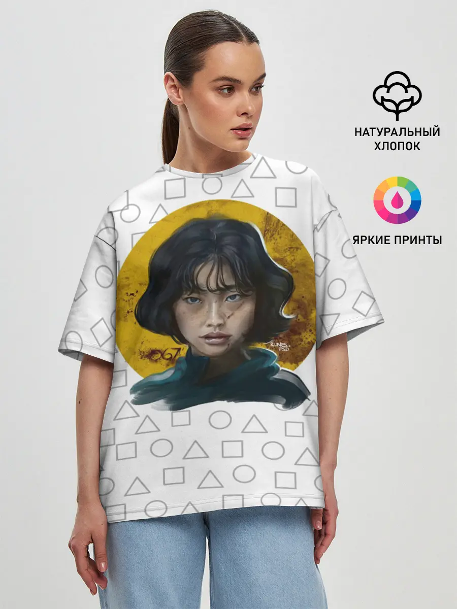 Женская футболка оверсайз / Кан Сэ Бёк