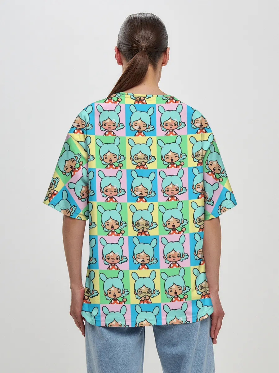 Женская футболка оверсайз / Toca Boca logo | Тока Бока Рита