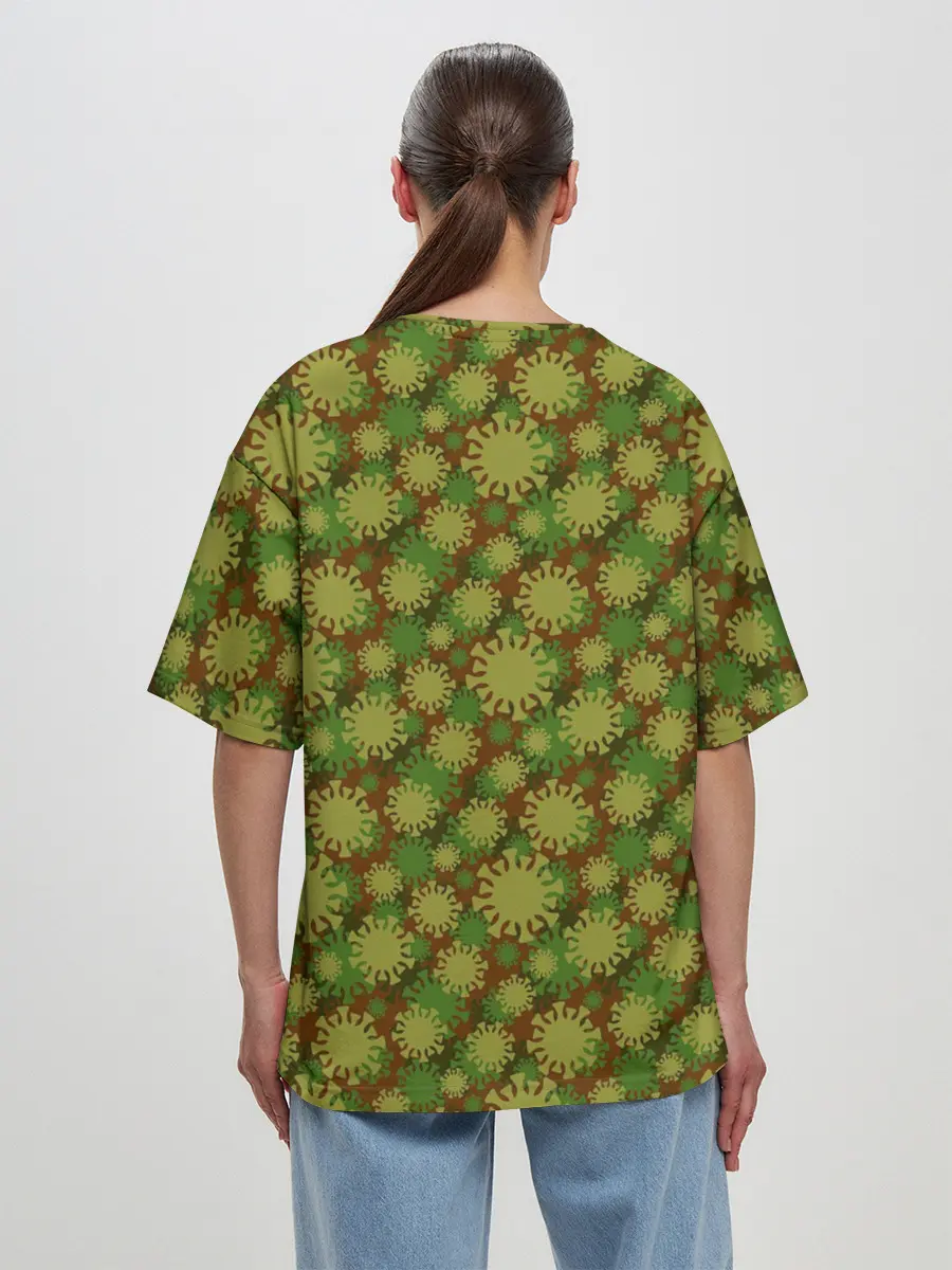 Женская футболка оверсайз / КоронаВирус