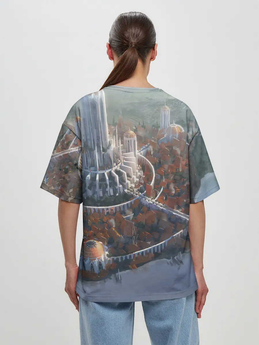 Женская футболка оверсайз / Столичный замок