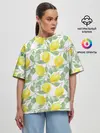Женская футболка оверсайз / Лимоны 3d