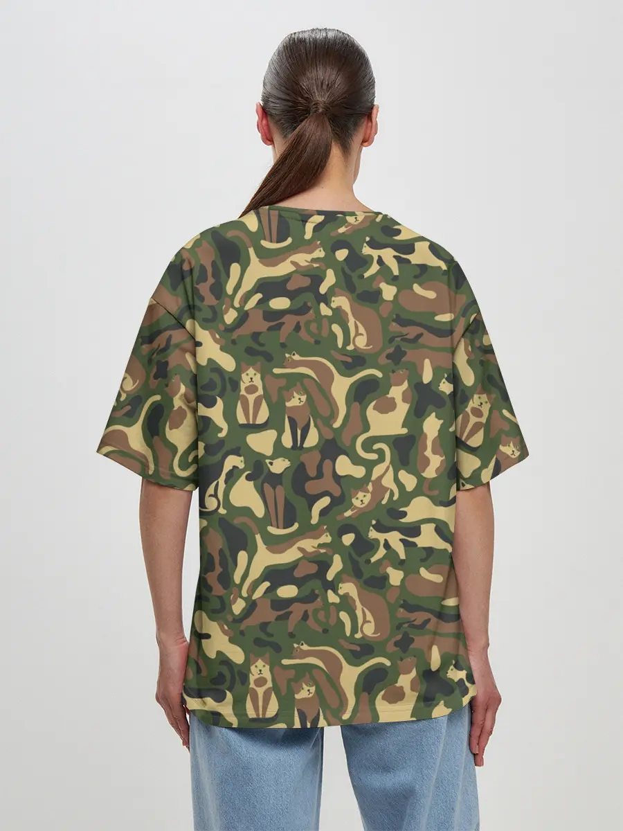 Женская футболка оверсайз / Коты и Кошки