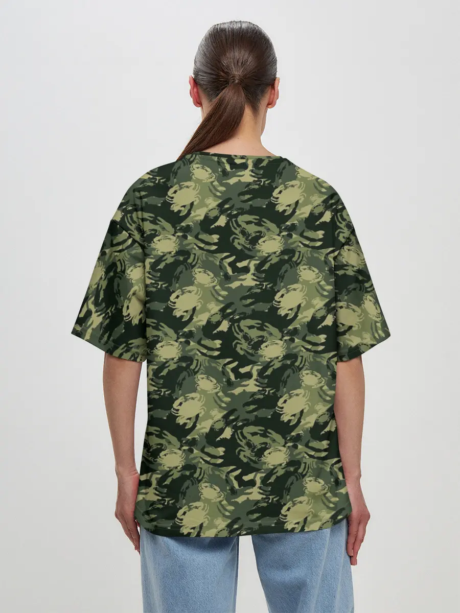 Женская футболка оверсайз / Крабы