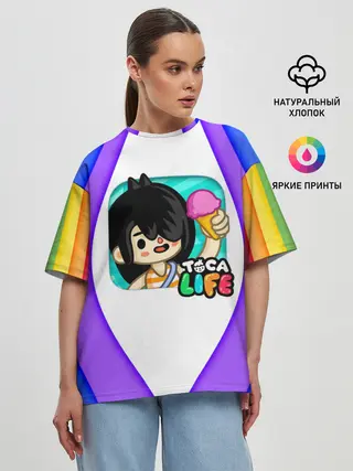 Женская футболка оверсайз / Нари | Nari | Toca Boca