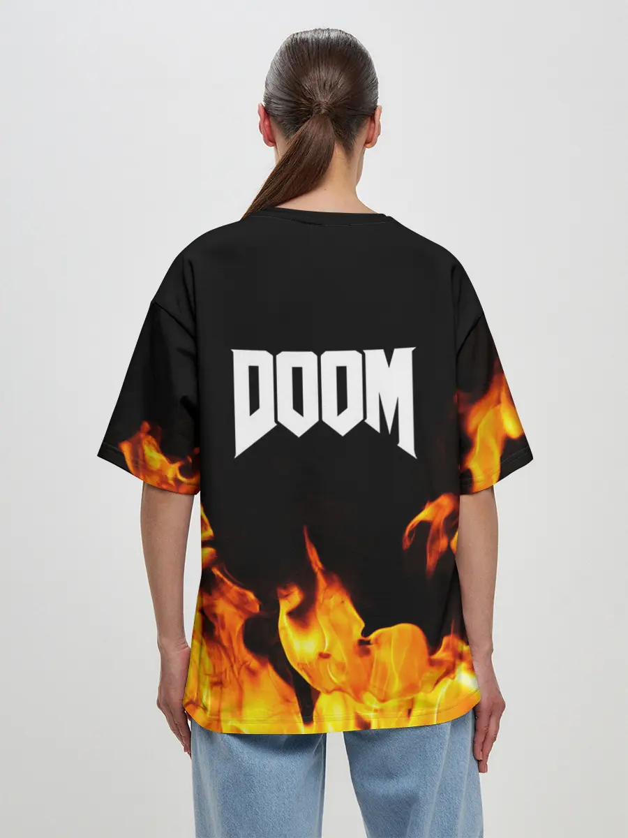 Женская футболка оверсайз / CYBER DEMON | КИБЕР ДЕМОН