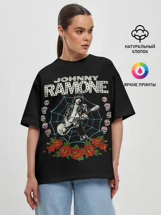 Женская футболка оверсайз / Джонни в деле