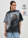 Женская футболка оверсайз / DEATH STRANDING FRAGILE EXPRESS