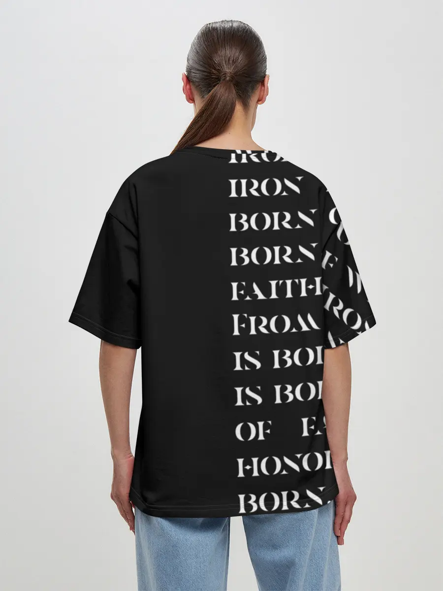 Женская футболка оверсайз / Боевой клич | Железные войны