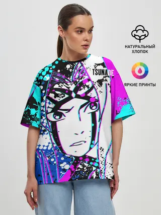 Женская футболка оверсайз / Цунаде