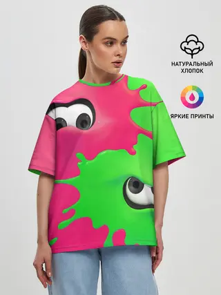 Женская футболка оверсайз / Splatoon