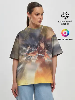 Женская футболка оверсайз / МИА С ХЯККИМАРУ | ДОРОРО