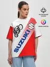 Женская футболка оверсайз / SUZUKI / СУЗУКИ / RACING