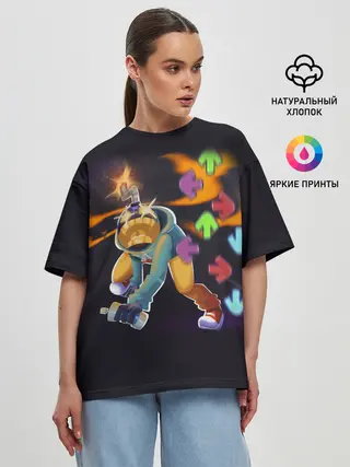 Женская футболка оверсайз / Friday Night Funkin Whitty