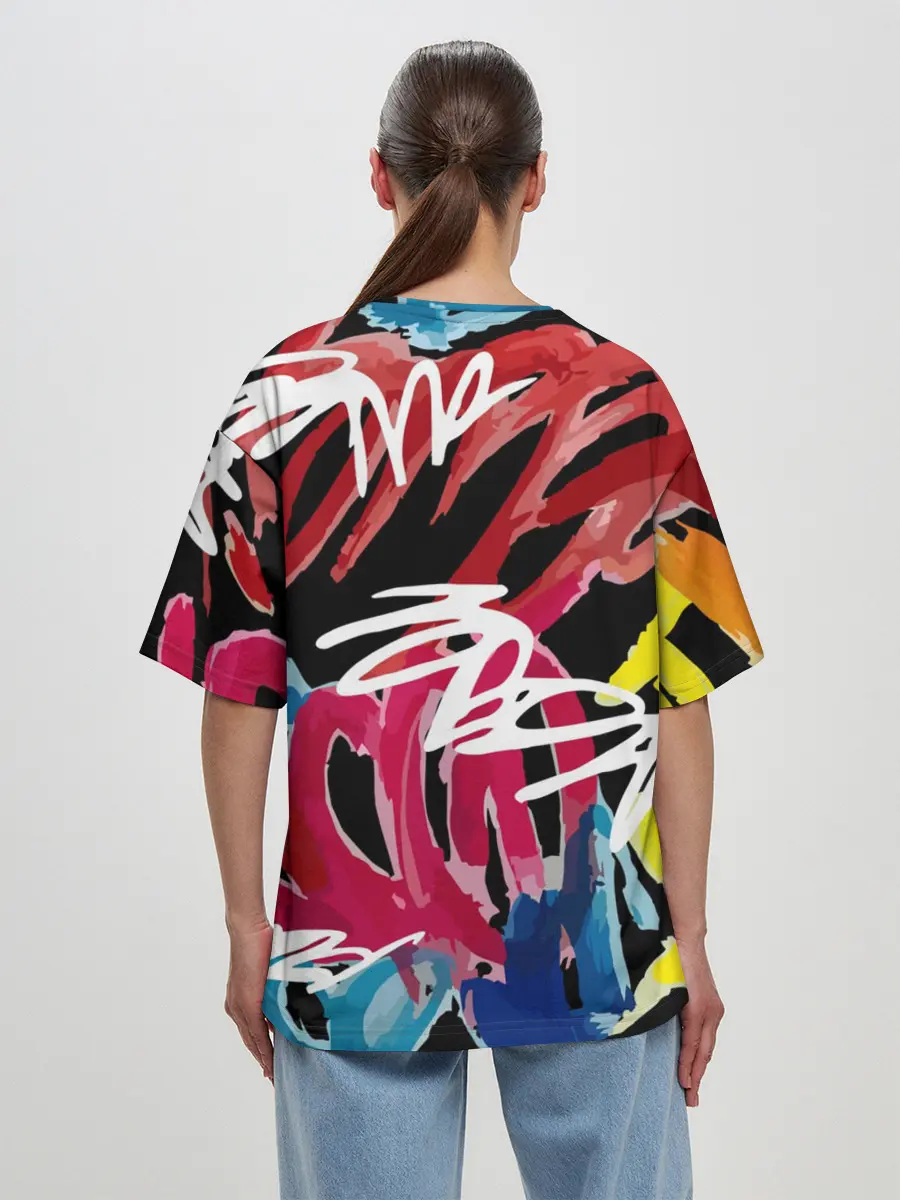 Женская футболка оверсайз / Old school