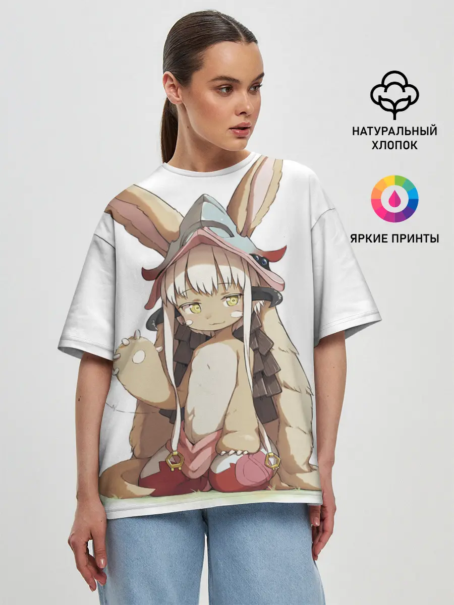 Женская футболка оверсайз / Nanachi