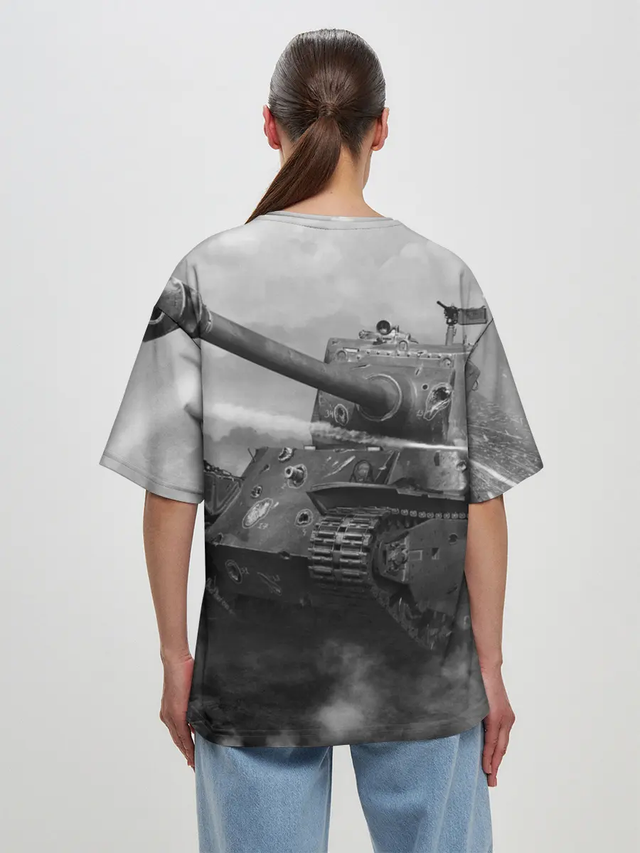 Женская футболка оверсайз / WAR THUNDER / ВАР ТАНДЕР