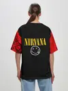 Женская футболка оверсайз / КУРТ КОБЕЙН | НИРВАНА | ЛОГО