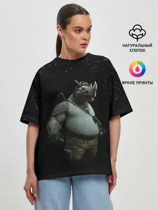 Женская футболка оверсайз / Рокстеди | Черепашки-ниндзя