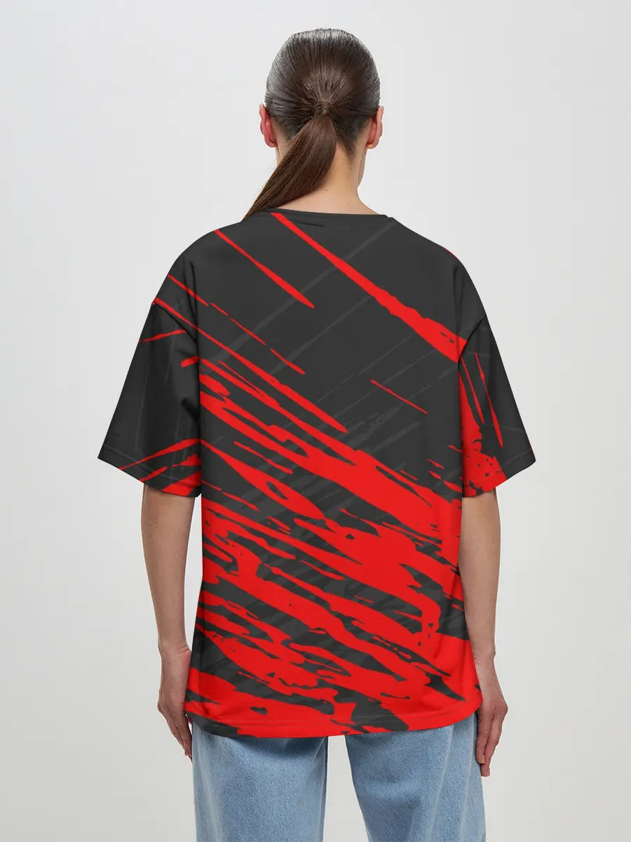 Женская футболка оверсайз / BAJAJ / БАДЖАДЖ / MOTOSPORT