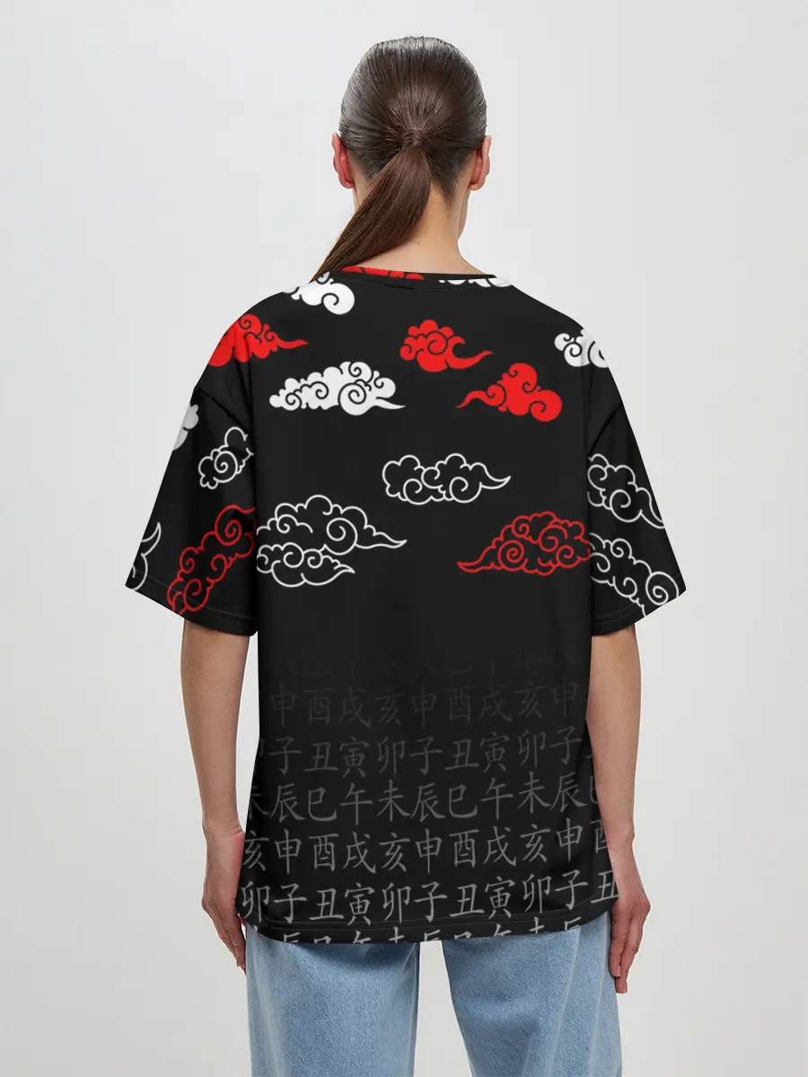 Женская футболка оверсайз / ДОРОРО / DORORO / ЛОГО