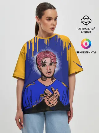 Женская футболка оверсайз / LIL PEEP | ЛИЛ ПИП
