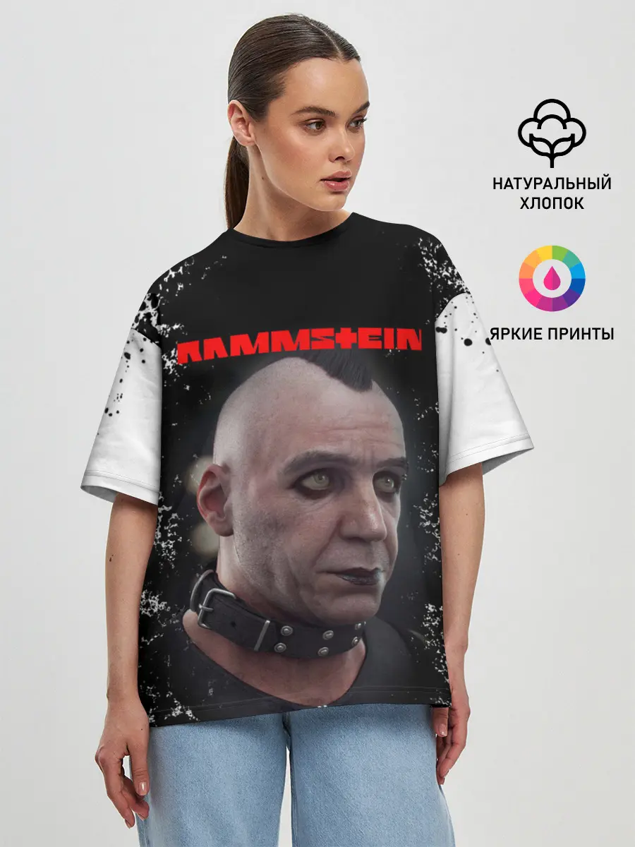 Женская футболка оверсайз / RAMMSTEIN | РАМШТАЙН