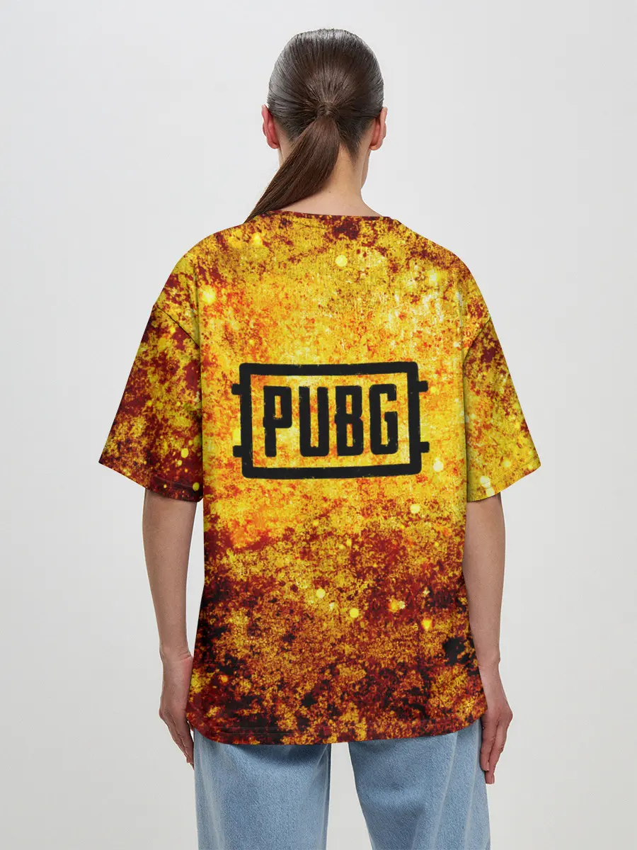 Женская футболка оверсайз / АИР ДРОП | ПАБГ