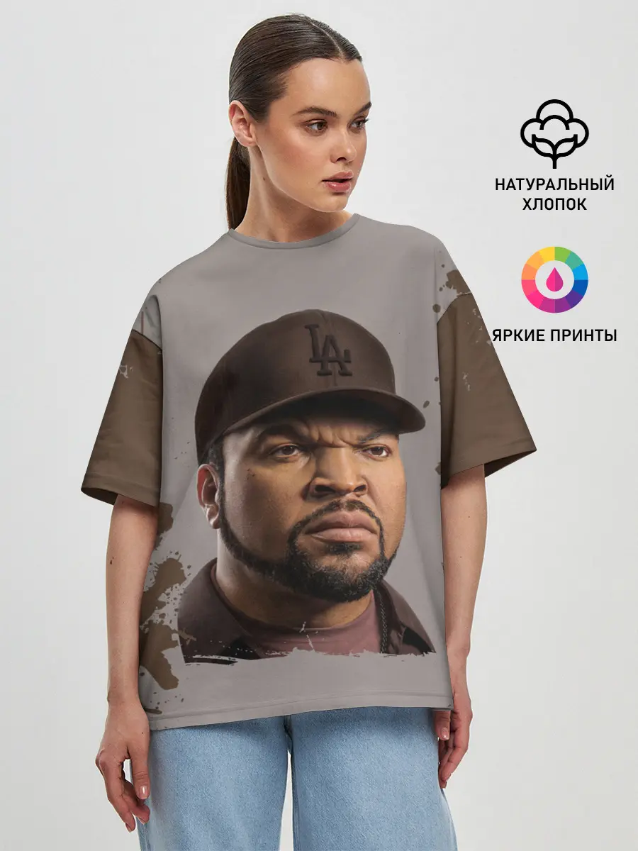 Женская футболка оверсайз / Ice Cube | Айс Куб