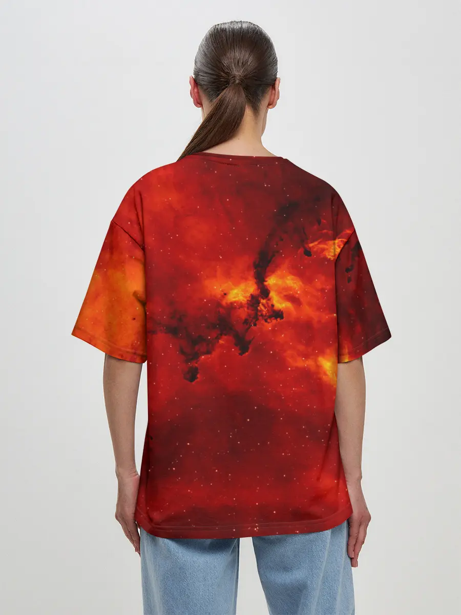 Женская футболка оверсайз / COSMO ORKO | ВОЛШЕБНИК ОРКО