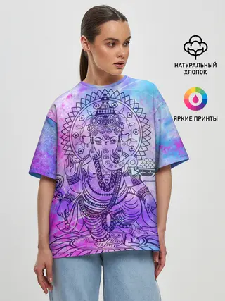 Женская футболка оверсайз / Буддизм