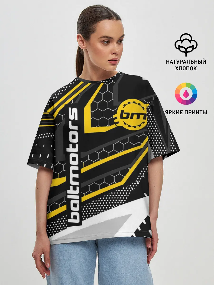 Женская футболка оверсайз / BALTMOTORS / БАЛТМОТОРС