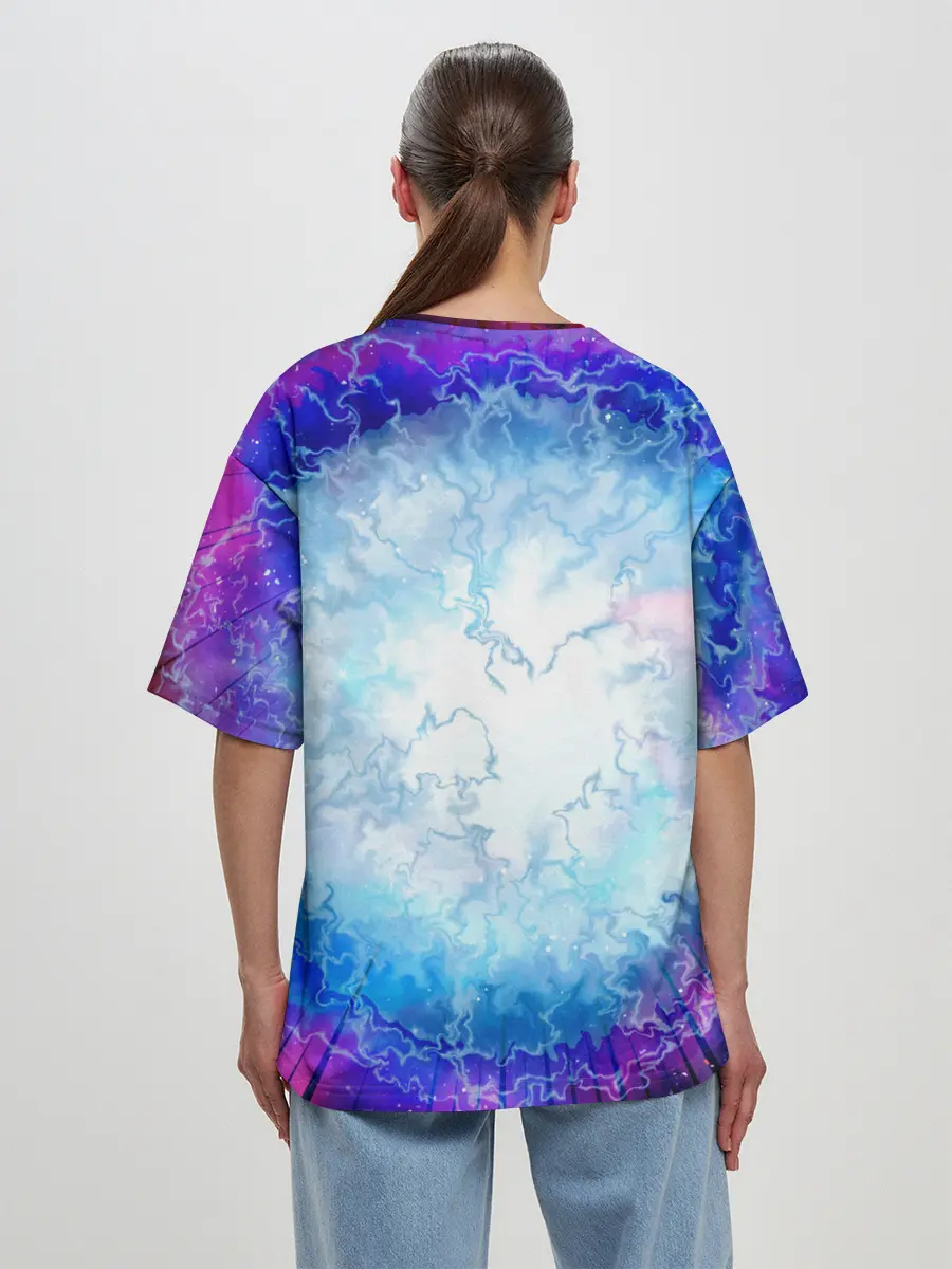 Женская футболка оверсайз / ГОСПОЖА ГАЛАКТИКА | SPACE GIRL