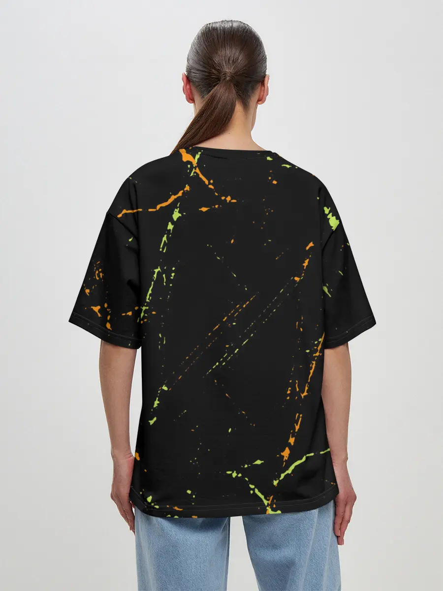 Женская футболка оверсайз / Симпл Димпл - Гранж