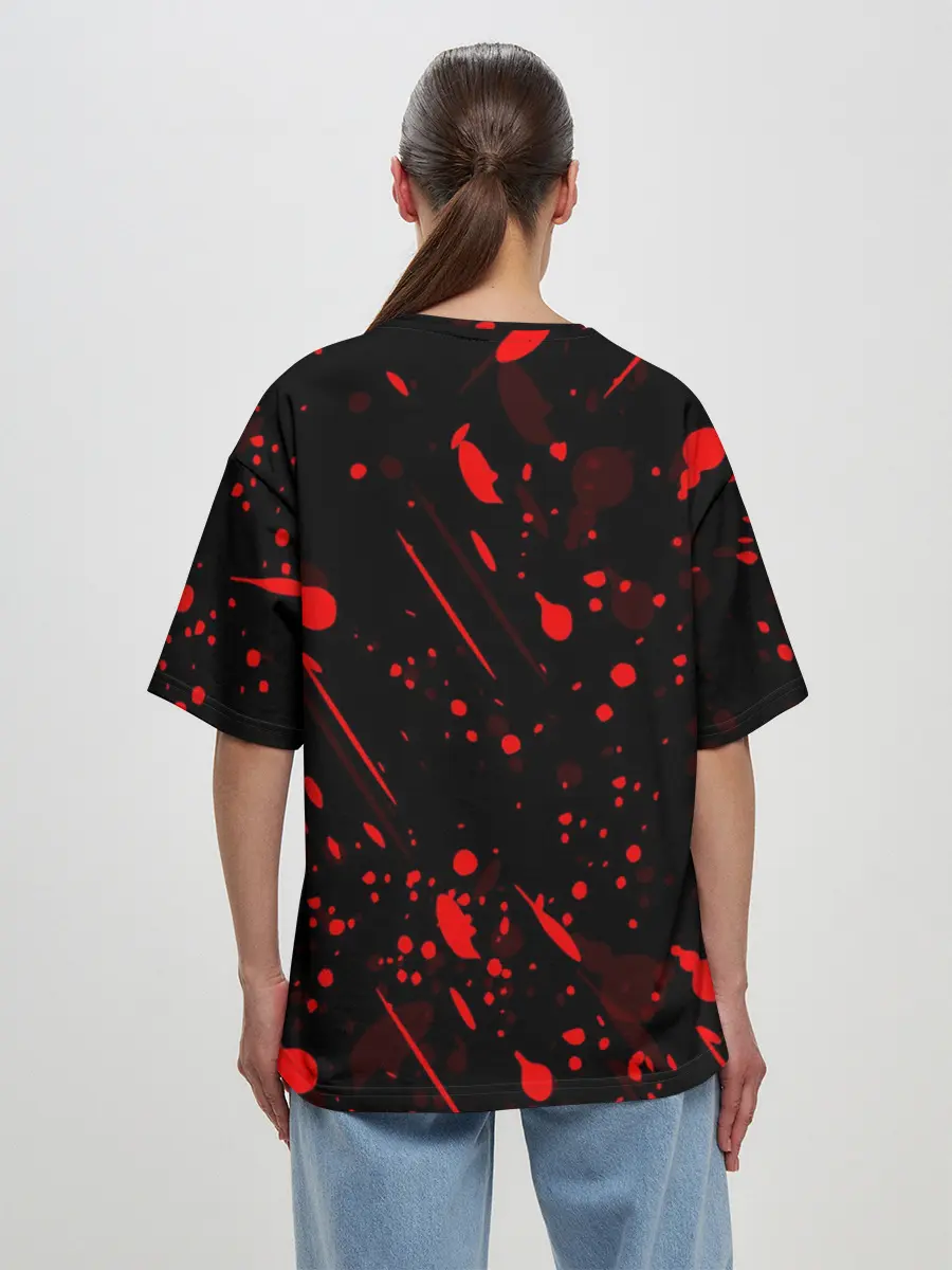 Женская футболка оверсайз / ДОРОРО / DORORO / ГЕРОИ