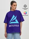 Женская футболка оверсайз / Батлфилд 2042 - Гранж