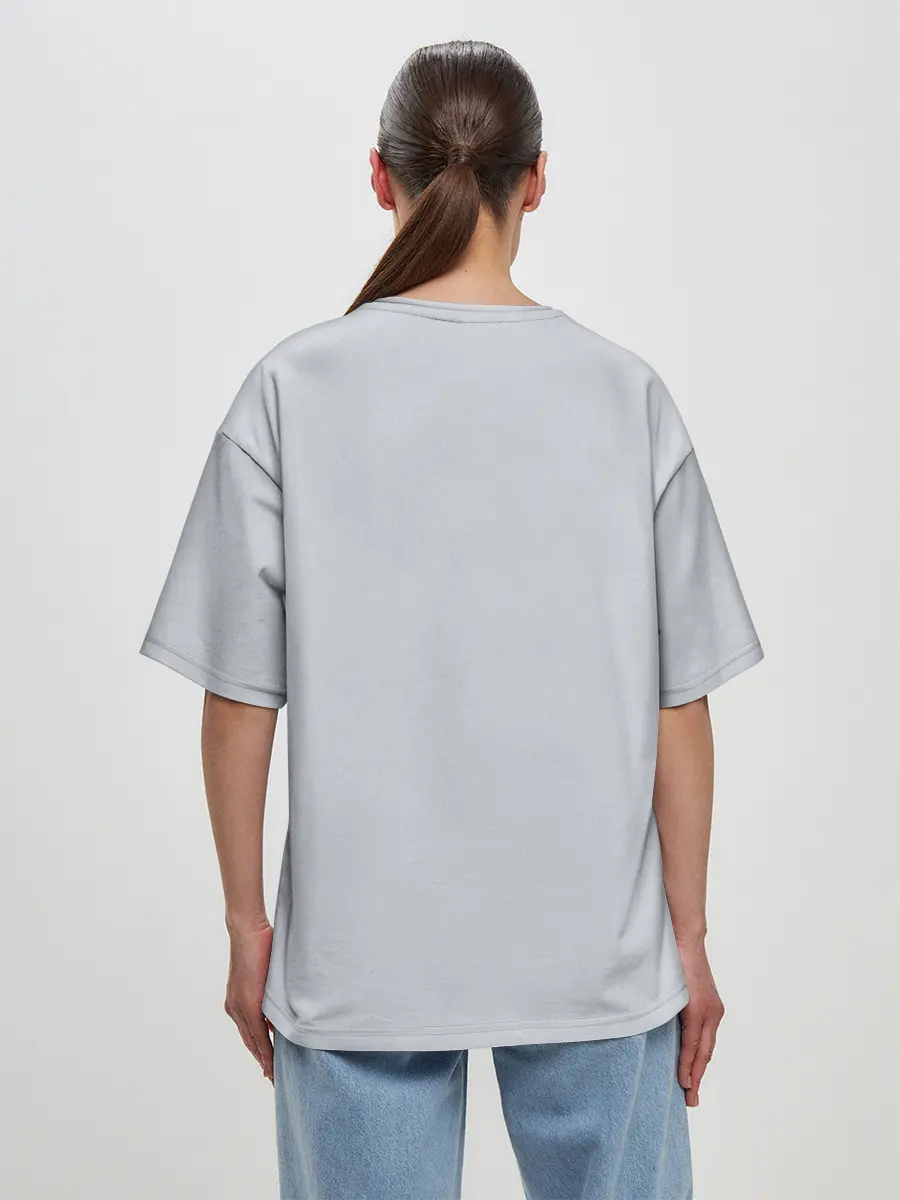 Женская футболка оверсайз / Сиреноголовый Скелет